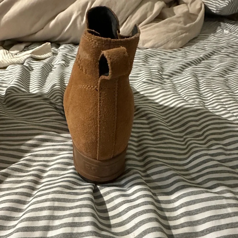 Sorel Women's Evie Pull-On Bootie Waterproof Suede Leather Wedge Ankle size 11 - Picture 8 of 10